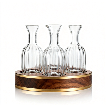 🧂 Luxury Glass Seasoning Bottle Set With Wooden Stand Elegant Kitchen Spice Organizer — A Stylish Storage Solution For A Cleaner, More Sophisticated Cooking Space