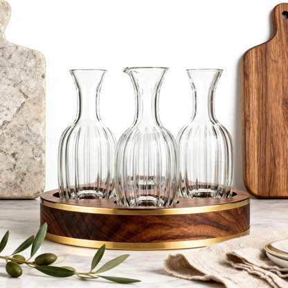 🧂 Luxury Glass Seasoning Bottle Set With Wooden Stand Elegant Kitchen Spice Organizer — A Stylish Storage Solution For A Cleaner, More Sophisticated Cooking Space