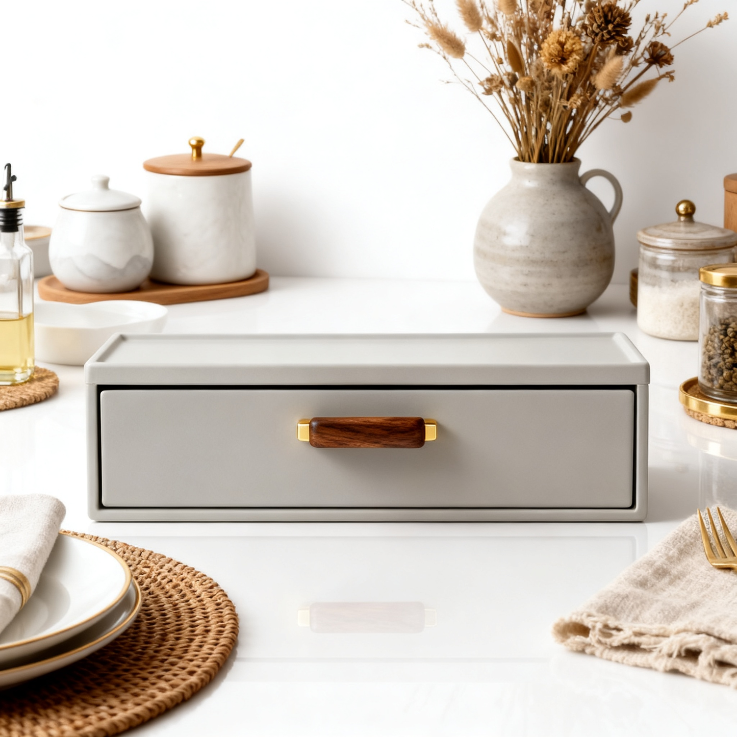 🤍 Create a More Organized Kitchen with Minimalist Drawer Storage