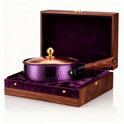 💜 Purple Hammered Enamel Dutch Oven A statement cookware piece that brings artistic beauty, slow cooking tradition, and everyday warmth into your kitchen