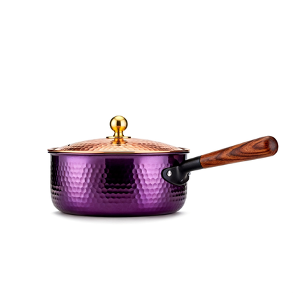 💜 Purple Hammered Enamel Dutch Oven A statement cookware piece that brings artistic beauty, slow cooking tradition, and everyday warmth into your kitchen