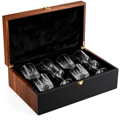 🍷 Premium Wooden Glass Storage Box A sophisticated home accessory designed to protect, display, and celebrate your favorite glassware collection