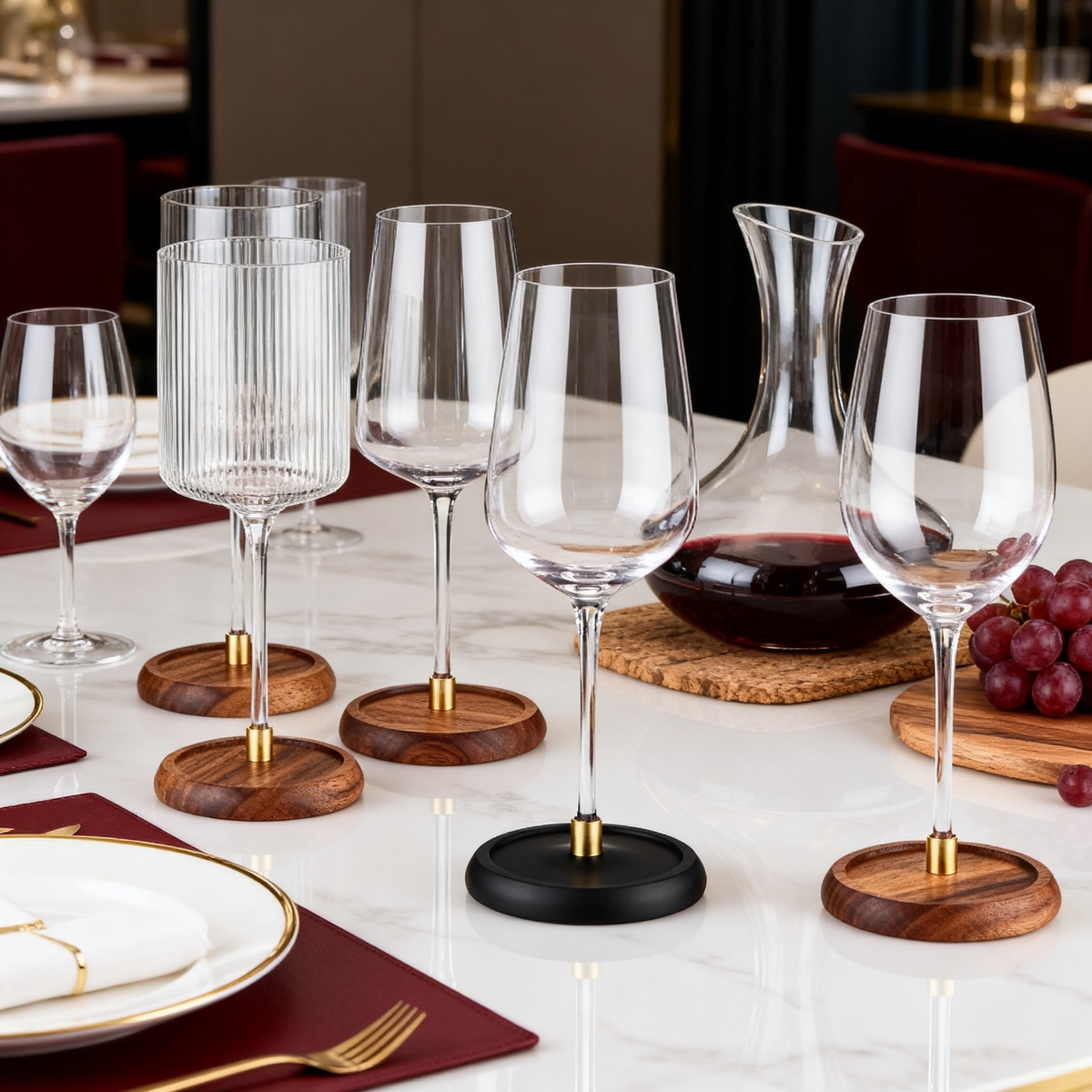 🍷 Premium Wooden Glass Storage Box A sophisticated home accessory designed to protect, display, and celebrate your favorite glassware collection