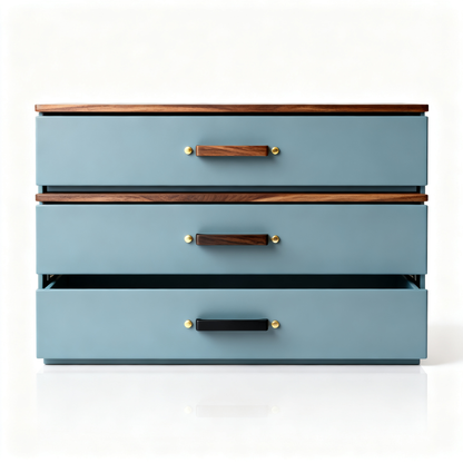 💙 Deep Blue 3-Tier Kitchen Drawer Organizer Transform everyday kitchen clutter into a beautifully organized and effortlessly functional space