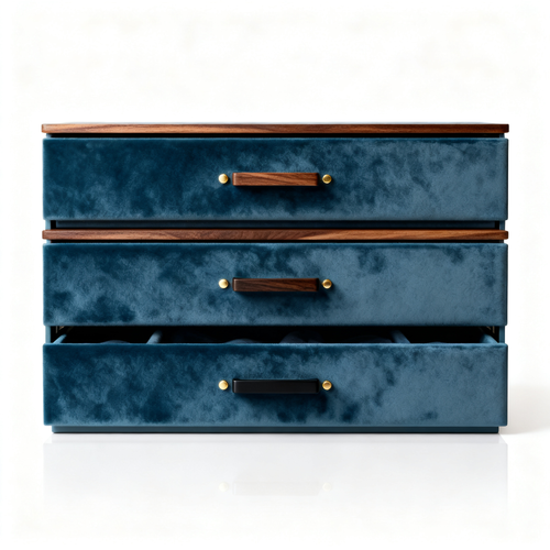 💙 Deep Blue 3-Tier Kitchen Drawer Organizer Transform everyday kitchen clutter into a beautifully organized and effortlessly functional space