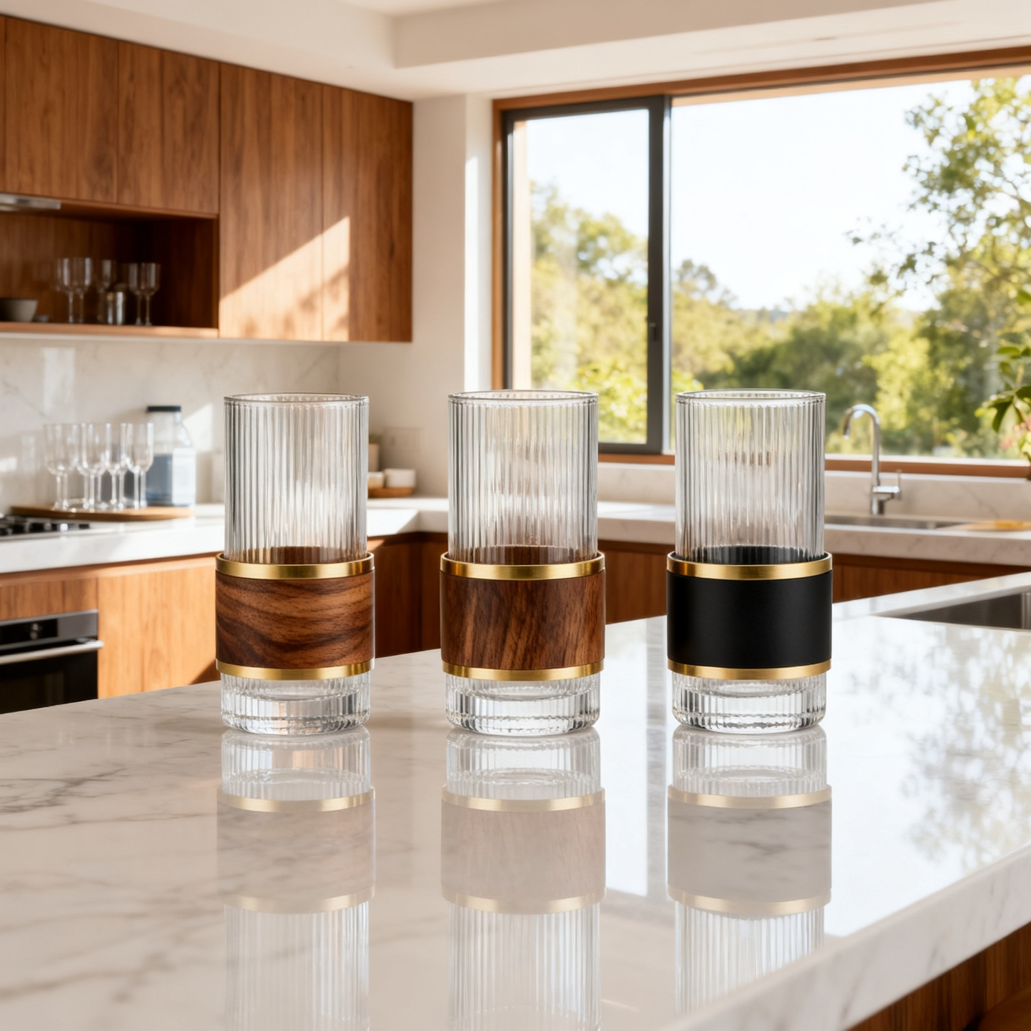 🥃 Crystal Clear Glass Cup Set Elevate everyday drinks with timeless design, elegant simplicity, and beautiful table presentation