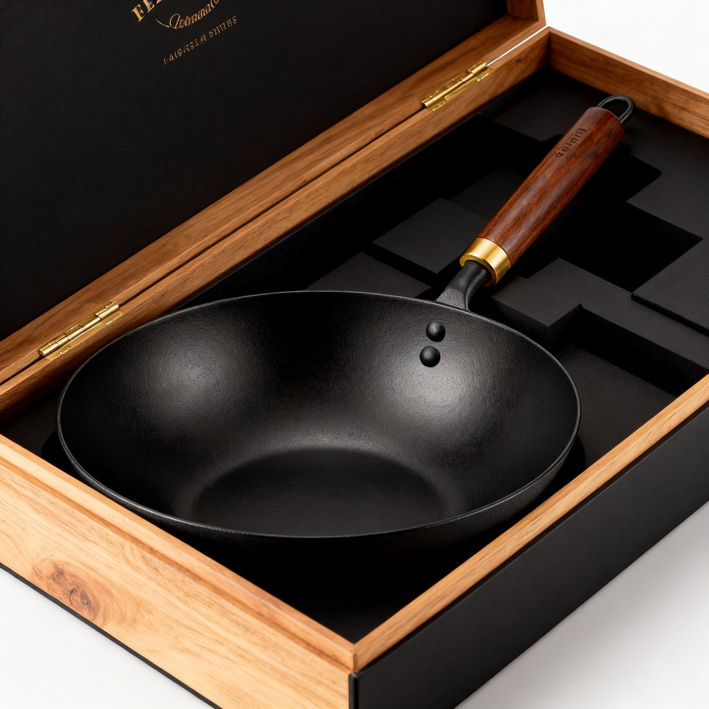 🍳 Natural Wood Handle Cast Iron Skillet A Timeless Kitchen Essential Designed for Flavor, Durability, and Everyday Cooking Moments