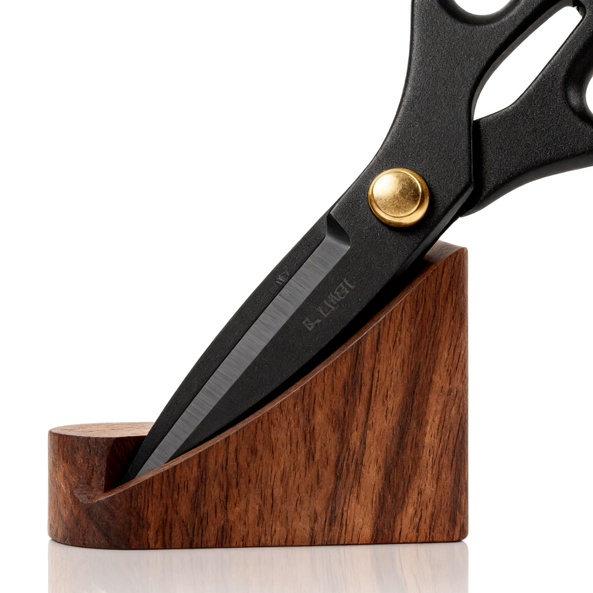 ✂️ Premium Kitchen Shears with Wooden Display Case