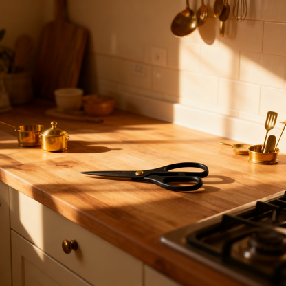 ✂️ Premium Kitchen Shears with Wooden Display Case