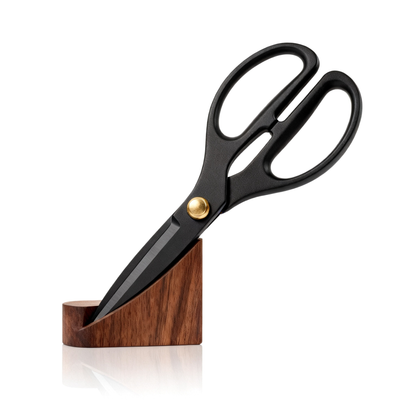✂️ Premium Kitchen Shears with Wooden Display Case