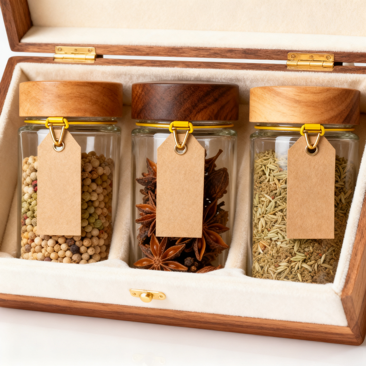 🫙 Premium Glass Storage Jars with Natural Wood Lids Elegant Kitchen Organization Designed for Freshness, Beauty, and Everyday Convenience