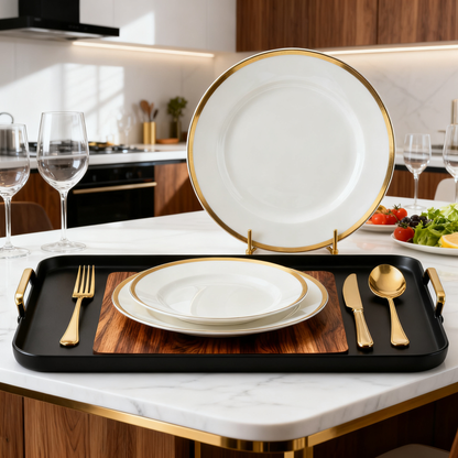 ☕ Elegant Wooden Coffee Cup & Serving Tray Set Premium Home Coffee Accessories Designed for Cozy Mornings and Beautiful Everyday Moments
